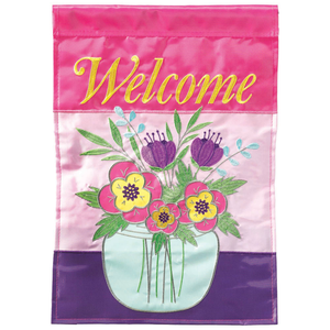 Welcome Topiary Shaped Garden Flag - 603799484947 Welcome Topiary Shaped Garden Flag - 603799484947