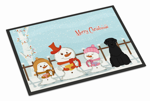 Merry Christmas Carolers Dog Art Indoor or Outdoor Mat - 638508410160