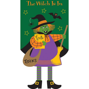 The Witch Is In Garden Flag - 603799357159 The Witch Is In Garden Flag - 603799357159