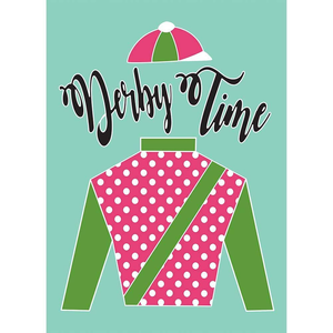 Garden Derby Silks-Derby Time Flag - 603799319218 Garden Derby Silks-Derby Time Flag - 603799319218