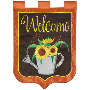 Welcome Watering Can Flag Burlap Garden - 603799589895 Welcome Watering Can Flag Burlap Garden - 603799589895