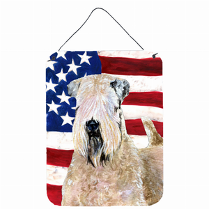 USA American Flag with Dog Wall or Door Hanging Prints - 615872607310 USA American Flag with Dog Wall or Door Hanging Prints - 615872607310