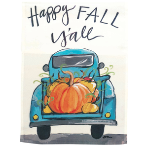 Happy Fall Y'All Truck Garden Print Flag - 603799439046 Happy Fall Y'All Truck Garden Print Flag - 603799439046