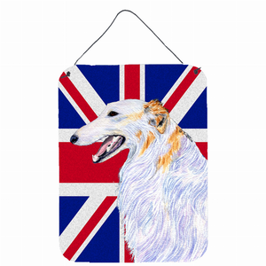 Dog Art with English Union Jack British Flag Wall or Door Hanging Prints - 615872833443