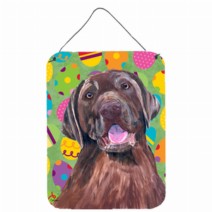 Easter Eggtravaganza Design with Dog Wall or Door Hanging Prints - 617375992337
