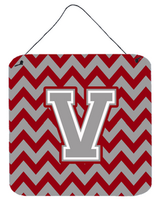 Monogram Letter Chevron Wall or Door Hanging Prints - 638508295064