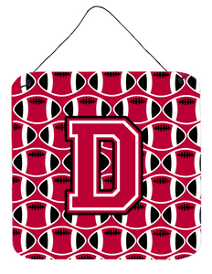 Monogram Letter Football Wall or Door Hanging Prints - 638508303875