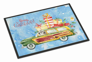 Christmas Dog in Car Mat - 652259291168