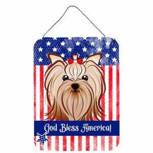 American Flag Design with Dog Wall or Door Hanging Prints - 638508212917