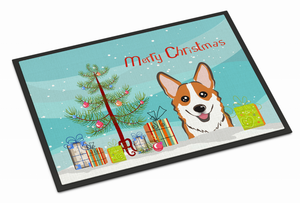 Christmas Tree Dog Art Indoor or Outdoor Mat - 638508147295