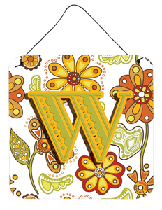 Monogram Letter Floral Wall or Door Hanging Prints - 615872983971