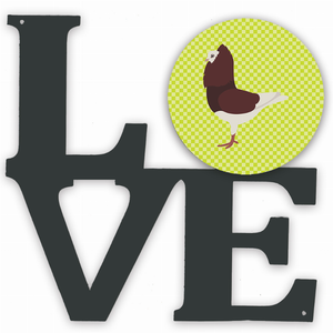 Bird Profile Artwork Metal LOVE Wall Decor - 194030200018