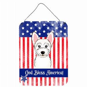 American Flag Design with Dog Wall or Door Hanging Prints - 638508213136