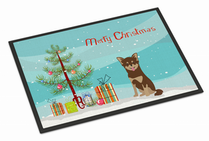 Christmas Tree Dog Art Indoor or Outdoor Mat - 194030029831