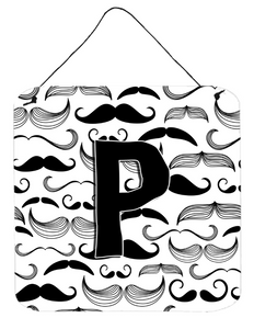 Moustache Initial Wall or Door Hanging Prints - 615872985463