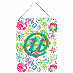 Flowers Initial Wall or Door Hanging Prints - 638508029898