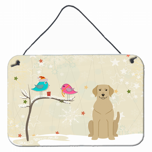 Christmas Presents Between Friends Design with Dog Art Wall or Door Hanging Prints - 638508445308