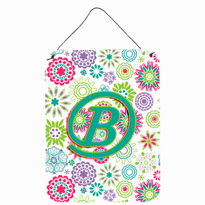 Flowers Initial Wall or Door Hanging Prints - 638508029706