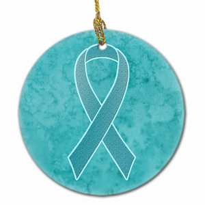 Cancer Awareness Ribbon Ornament - 615872856114