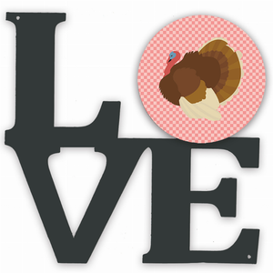 Bird Profile Artwork Metal LOVE Wall Decor - 194030202173