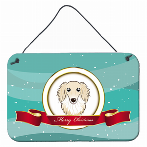 Merry Christmas Design with Dog Art Wall or Door Hanging Prints - 638508099402