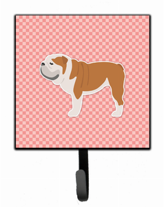 Checkerboard With Dog Art Leash or Key Holder - 638508531452
