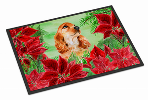 Poinsettas Dog Artwork Mat - 652259189168