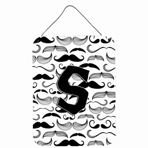 Moustache Initial Wall or Door Hanging Prints - 638508029355