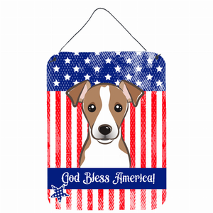 American Flag Design with Dog Wall or Door Hanging Prints - 638508213471