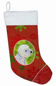 Dog and Christmas Snowflakes Christmas Stocking - 705332017060