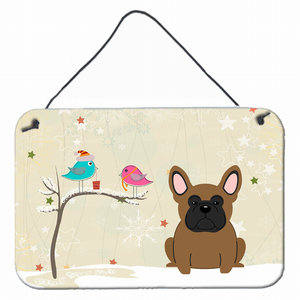 Christmas Presents Between Friends Design with Dog Art Wall or Door Hanging Prints - 638508444882