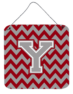 Monogram Letter Chevron Wall or Door Hanging Prints - 638508295095