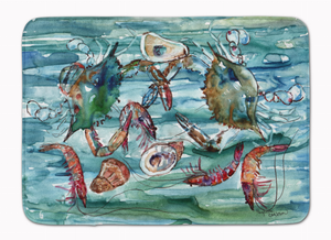Shellfish Art Machine Washable Memory Foam Mat - 638508630018