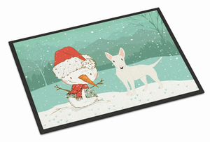 Dog and Snowman Christmas Indoor or Outdoor Mat - 652259280308