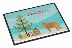 Merry Christmas Tree Dog Art Indoor or Outdoor Mat - 638508472021