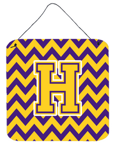 Monogram Letter Chevron Wall or Door Hanging Prints - 638508294425