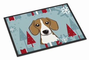 Winter Holiday Dog Art Indoor or Outdoor Mat - 638508113320