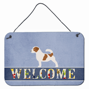 Welcome Sign with Dog Wall or Door Hanging Prints - 638508693037