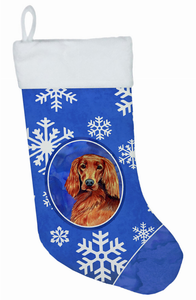 Dog and Winter Snowflakes Christmas Stocking - 705332017800