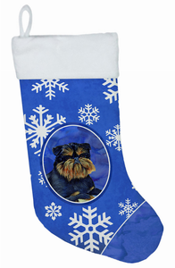 Dog and Winter Snowflakes Christmas Stocking - 705332017794
