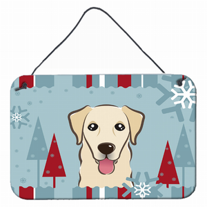 Winter Holiday Design with Dog Art Wall or Door Hanging Prints - 638508112217