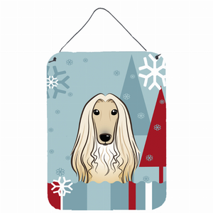 Winter Holiday Design with Dog Art Wall or Door Hanging Prints - 638508123299