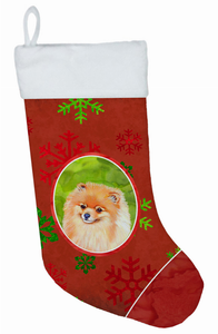 Dog and Christmas Snowflakes Christmas Stocking - 705332017411