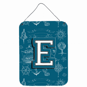 Sea Doodles Initial Alphabet Wall or Door Hanging Prints - 638508030252