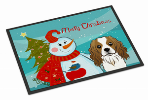 Snowman Dog Art Indoor or Outdoor Mat - 638508134875