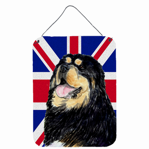 Dog Art with English Union Jack British Flag Wall or Door Hanging Prints - 615872833818