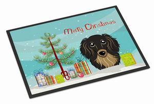 Christmas Tree Dog Art Indoor or Outdoor Mat - 638508141927