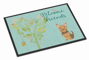 Welcome Friends Dog Art Indoor or Outdoor Mat - 638508894861