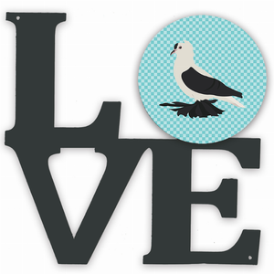 Bird Profile Artwork Metal LOVE Wall Decor - 194030203477