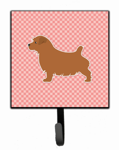 Checkerboard With Dog Art Leash or Key Holder - 638508530929